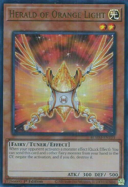 Herald of Orange Light [BLMM-EN103] Ultra Rare