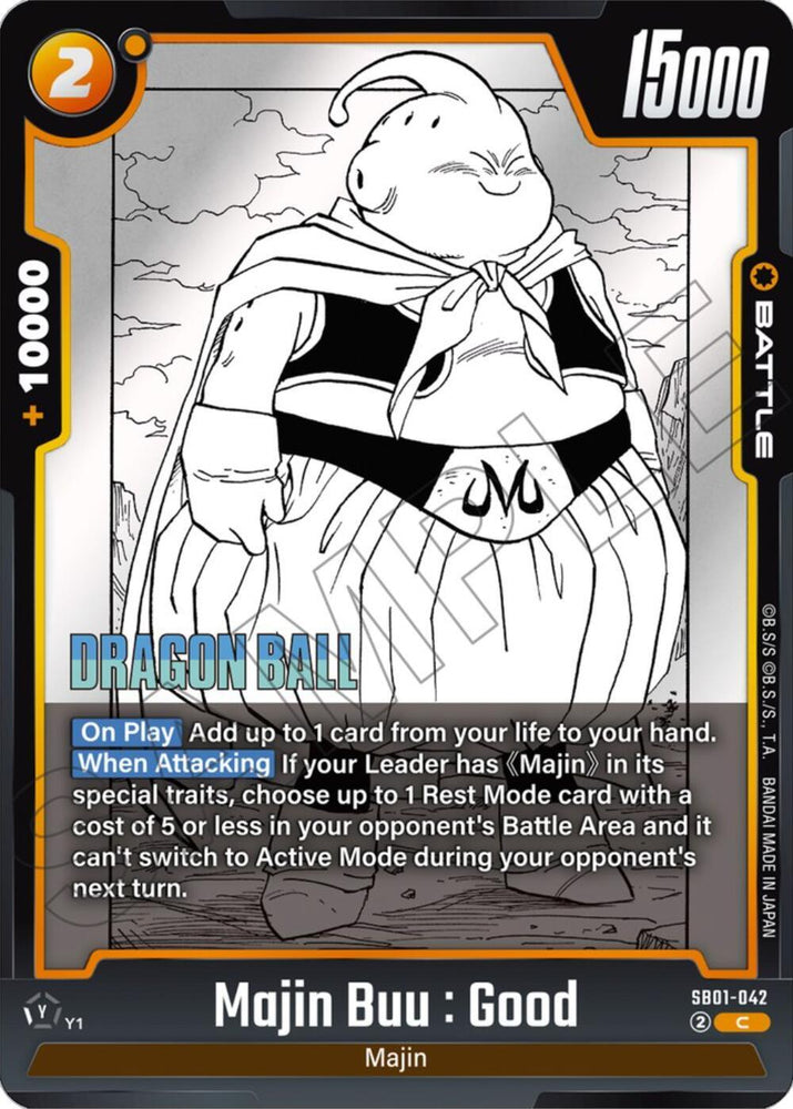 Majin Buu : Good (SB01-042) [Manga Booster 01] (ONLINE ORDER ONLY)