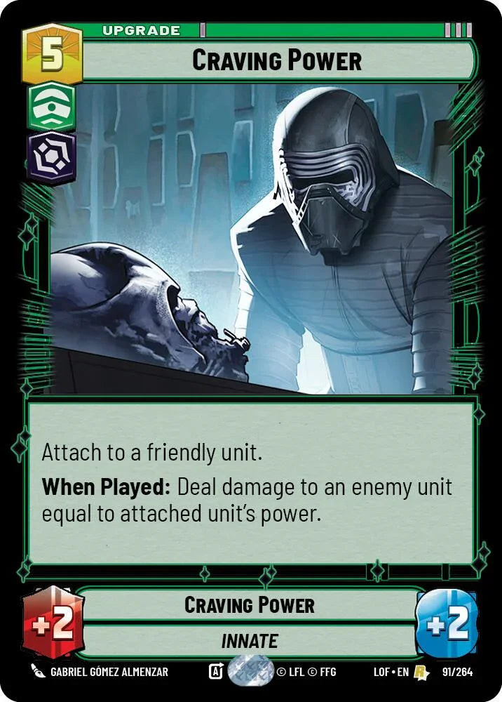Craving Power (91/264) (91/264) [Legends of the Force] (ONLINE ORDER ONLY)