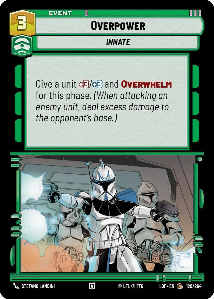 Overpower (126/264) (126/264) [Legends of the Force] (ONLINE ORDER ONLY)