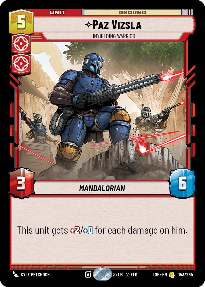 Paz Vizsla - Unyielding Warrior (153/264) (153/264) [Legends of the Force] (ONLINE ORDER ONLY)