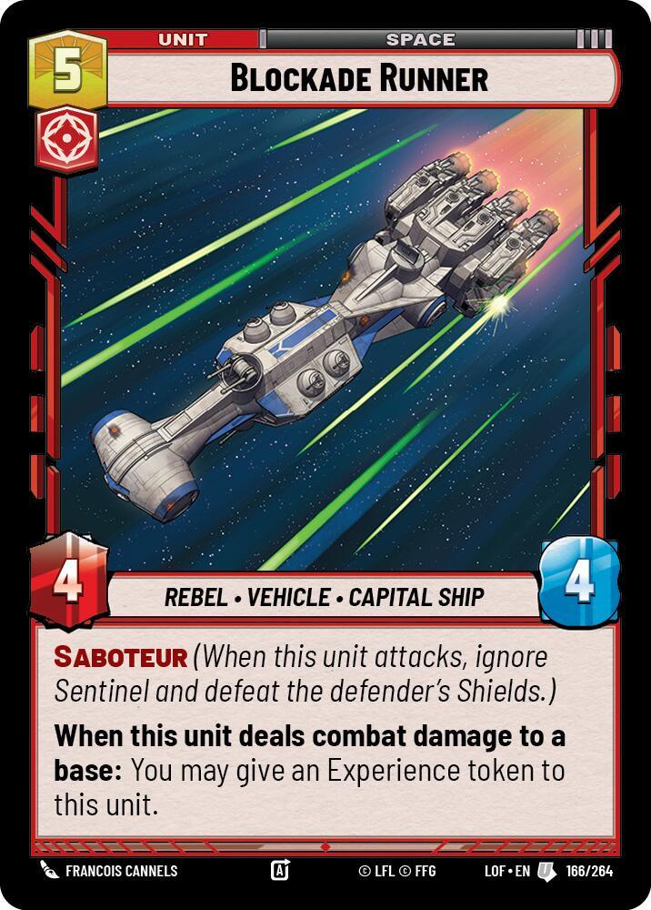 Blockade Runner (166/264) (166/264) [Legends of the Force] (ONLINE ORDER ONLY)
