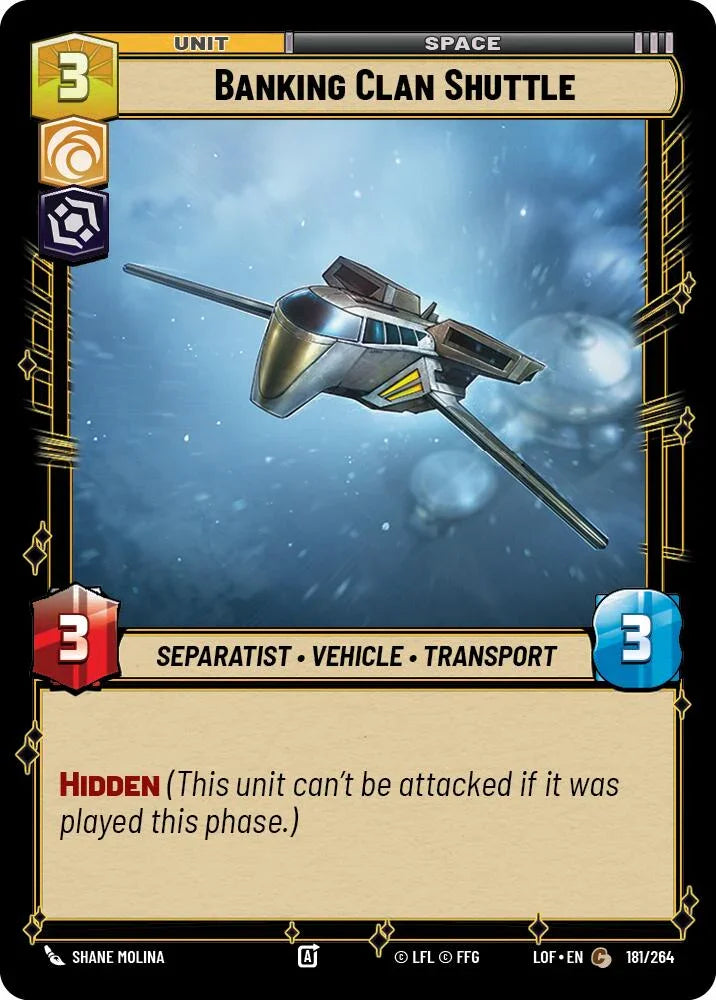 Banking Clan Shuttle (181/264) (181/264) [Legends of the Force] (ONLINE ORDER ONLY)