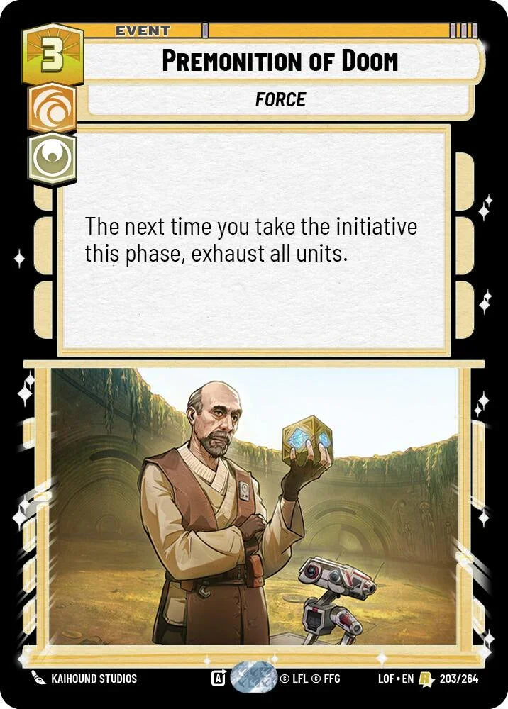 Premonition of Doom (203/264) (203/264) [Legends of the Force] (ONLINE ORDER ONLY)
