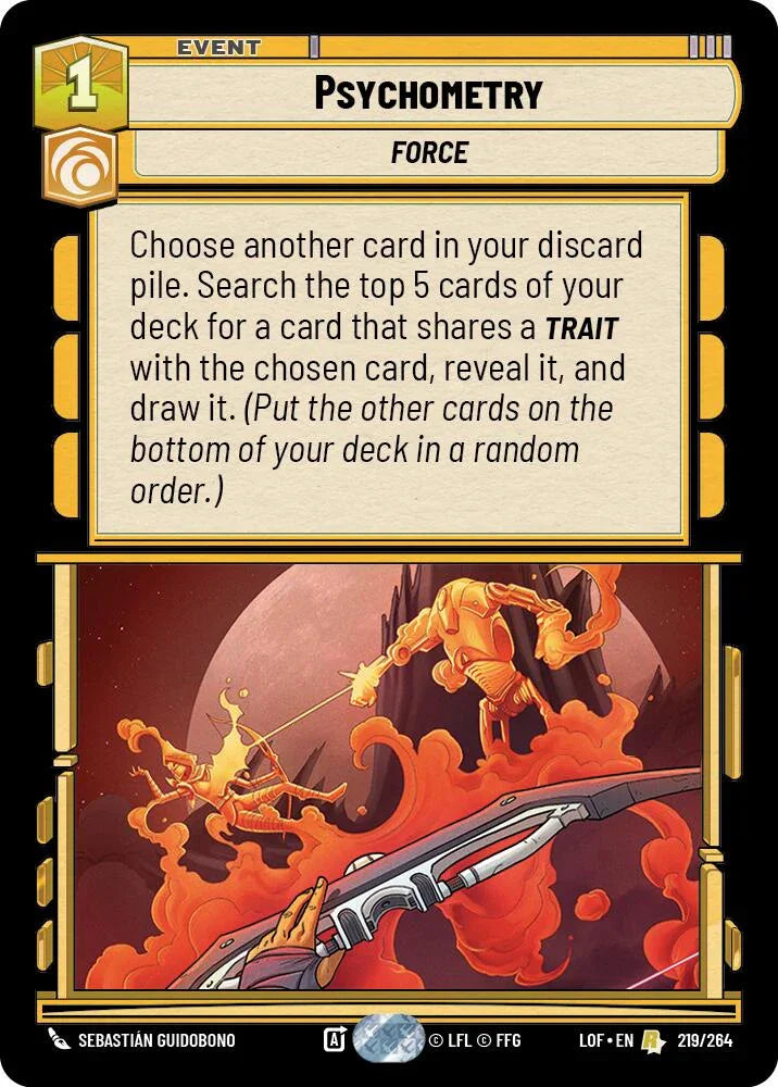 Psychometry (219/264) (219/264) [Legends of the Force] (ONLINE ORDER ONLY)