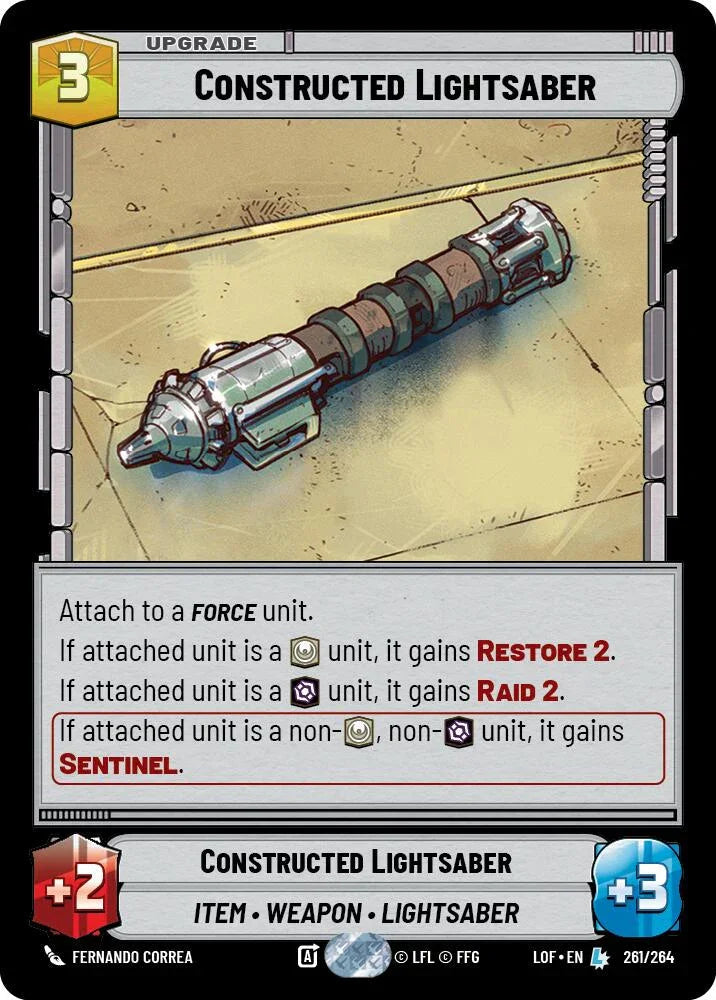 Constructed Lightsaber (261/264) (261/264) [Legends of the Force] (ONLINE ORDER ONLY)