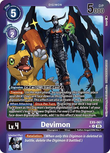 Devimon [EX9-061] (Limited Foil) [Versus Monsters] (ONLINE ORDER ONLY)