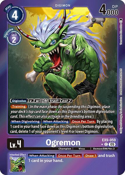 Ogremon [EX9-059] (Limited Foil) [Versus Monsters] (ONLINE ORDER ONLY)
