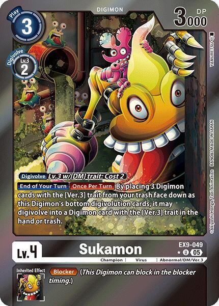 Sukamon [EX9-049] (Limited Foil) [Versus Monsters] (ONLINE ORDER ONLY)