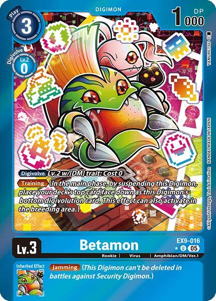 Betamon [EX9-016] (Limited Foil) [Versus Monsters] (ONLINE ORDER ONLY)