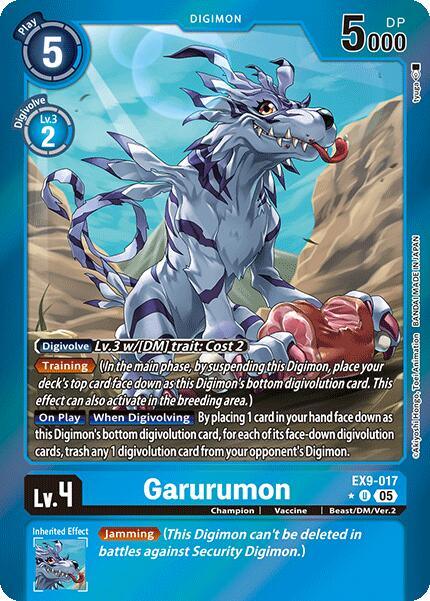 Garurumon [EX9-017] (Limited Foil) [Versus Monsters] (ONLINE ORDER ONLY)