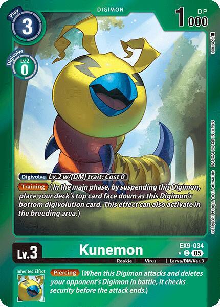 Kunemon [EX9-034] (Limited Foil) [Versus Monsters] (ONLINE ORDER ONLY)