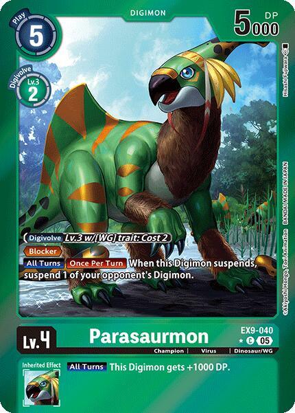 Parasaurmon [EX9-040] (Limited Foil) [Versus Monsters] (ONLINE ORDER ONLY)
