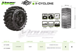 Louise R/C MFT X-Cyclone X-MAXX XRT Sport Monster Truck Tires 24mm Hex (2) LT3298B (ONLINE ORDER ONLY)