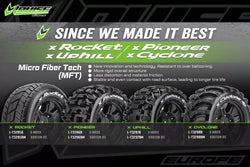 Louise RC MFT X-Pioneer Monster Truck Belted Tires Mounted 24mm Hex Arrma Kraton 8S (2) LT3296BM (ONLINE ORDER ONLY)