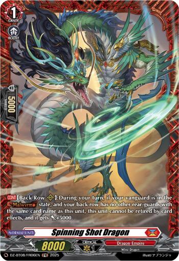 Spinning Shot Dragon (DZ-BT08/FR06EN) [Knights 0f Rebirth]