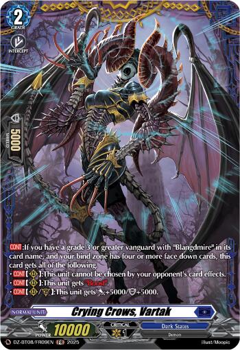 Crying Crows, Vartak (DZ-BT08/FR09EN) [Knights 0f Rebirth]