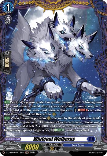 Whiteout Wolfberus (DZ-BT08/FR12EN) [Knights 0f Rebirth]