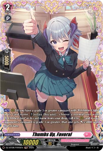 Thumbs Up, Favoral (DZ-BT08/FR45EN) [Knights 0f Rebirth]