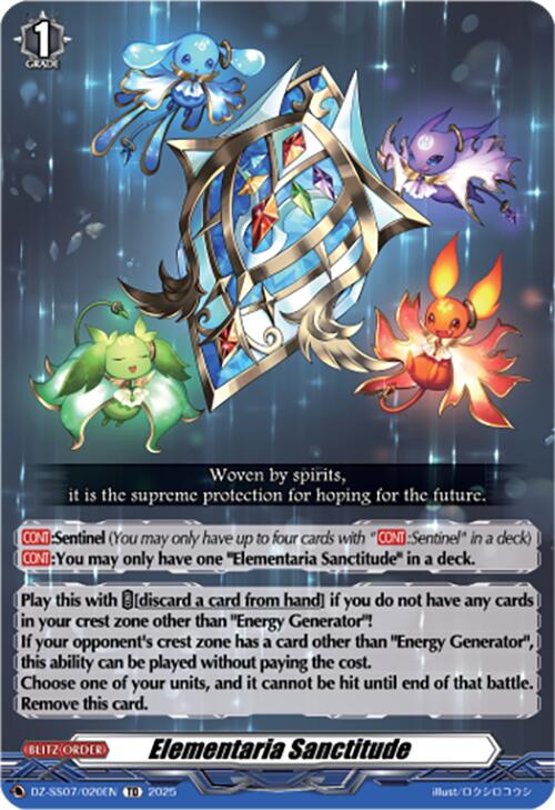 Elementaria Sanctitude (DZ-SS07/020EN) [Master Deckset -Michiru Hazama-]