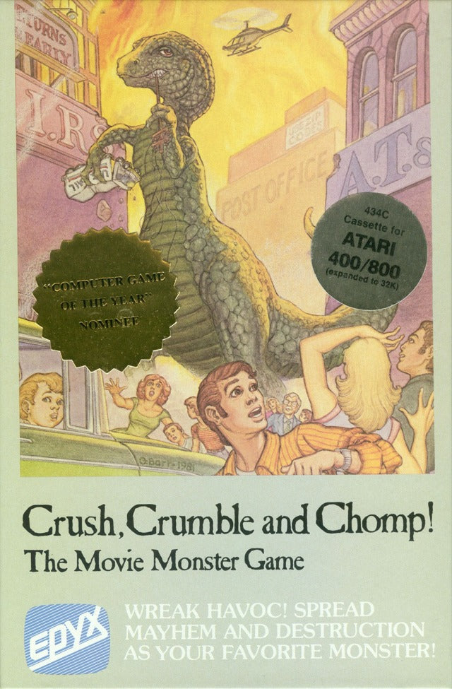 Crush, Crumble, and Chomp! (Atari 400/800) (Online Only)