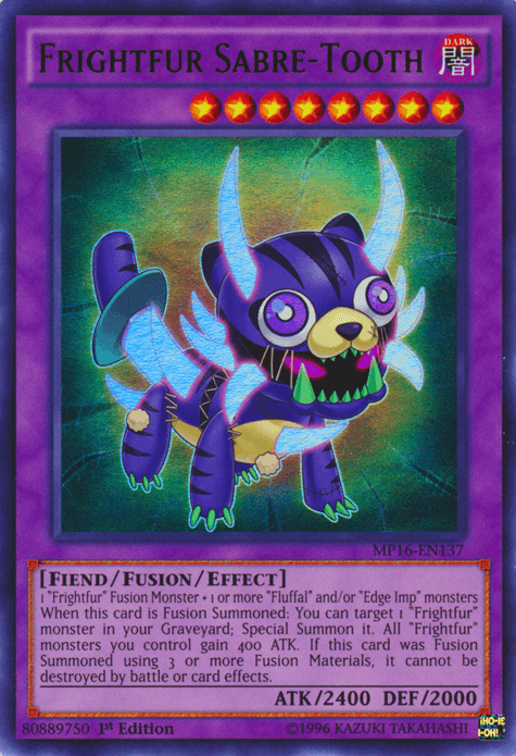 Frightfur Sabre-Tooth [MP16-EN137] Ultra Rare (ONLINE ORDER ONLY)