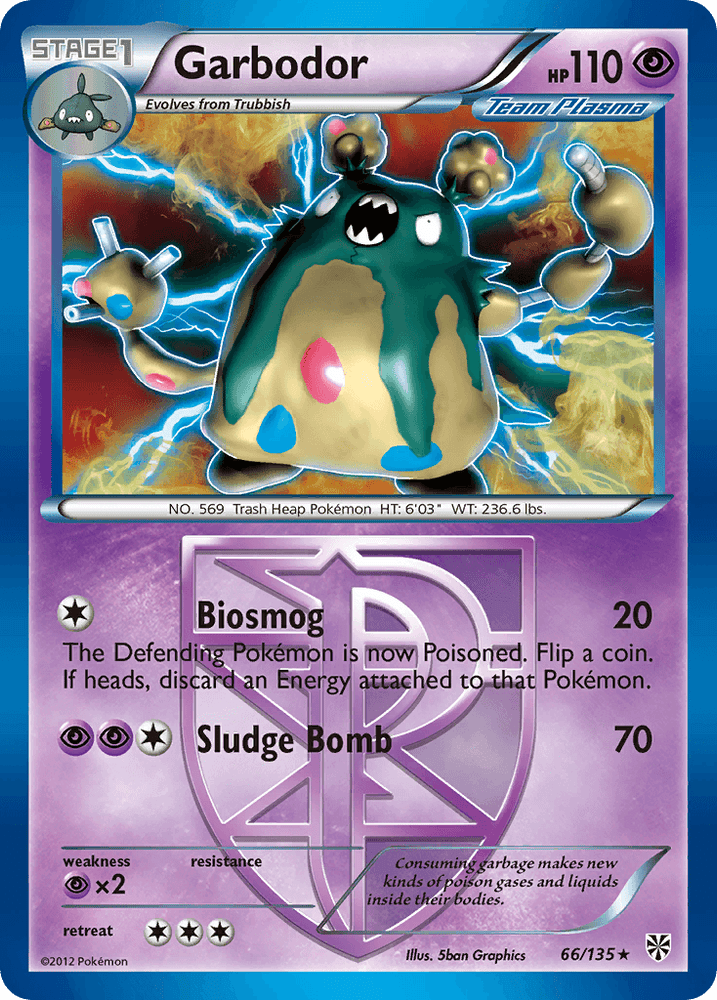 Garbodor (66/135) [Black & White: Plasma Storm] (Online Only)