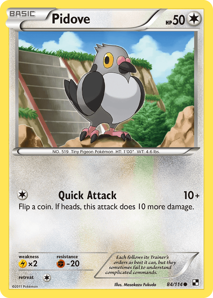 Pidove (84/114) [Black & White: Base Set] (Online Only)
