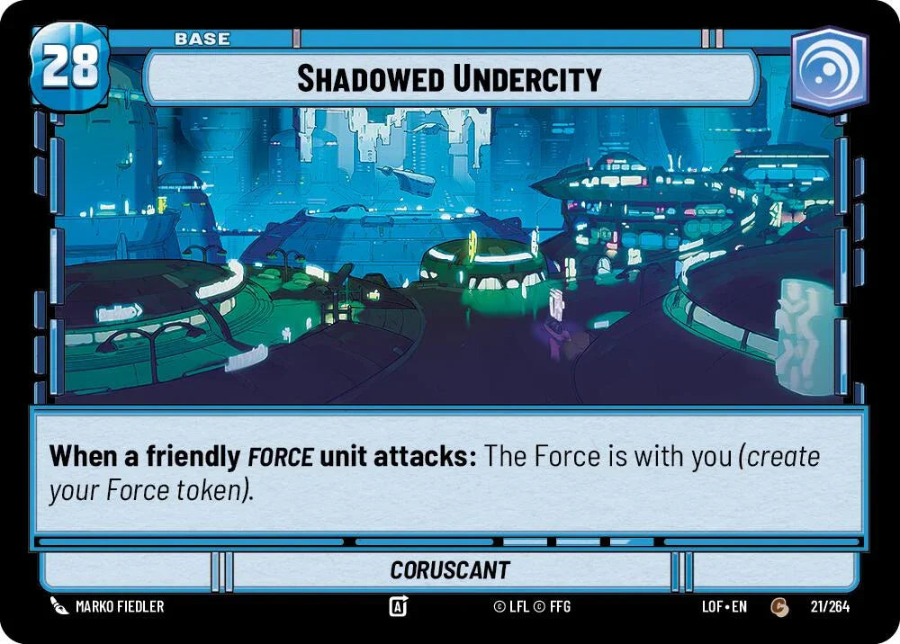 Shadowed Undercity // Shield (021/264 // T02/T03) (021/264 // T02/T03) [Legends of the Force] (ONLINE ORDER ONLY)