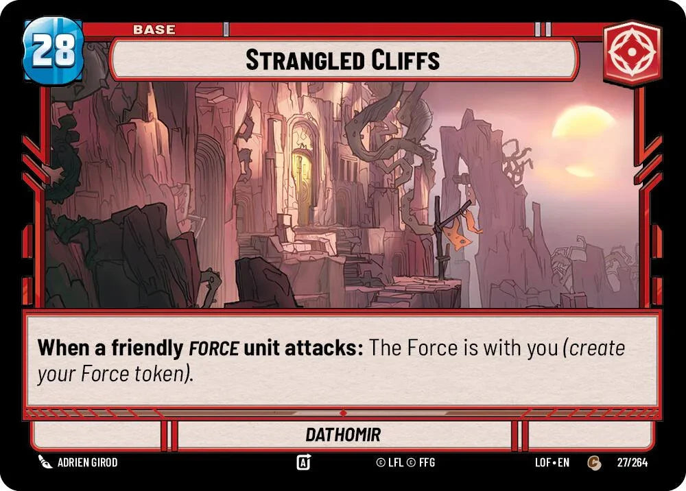 Strangled Cliffs // Force (027/264 // T03/T03) (027/264 // T03/T03) [Legends of the Force] (ONLINE ORDER ONLY)