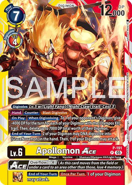 Apollomon ACE [P-191] (Store Tournament 2025 Vol.3 Participation Pack) [Promotion Cards] (ONLINE ORDER ONLY)