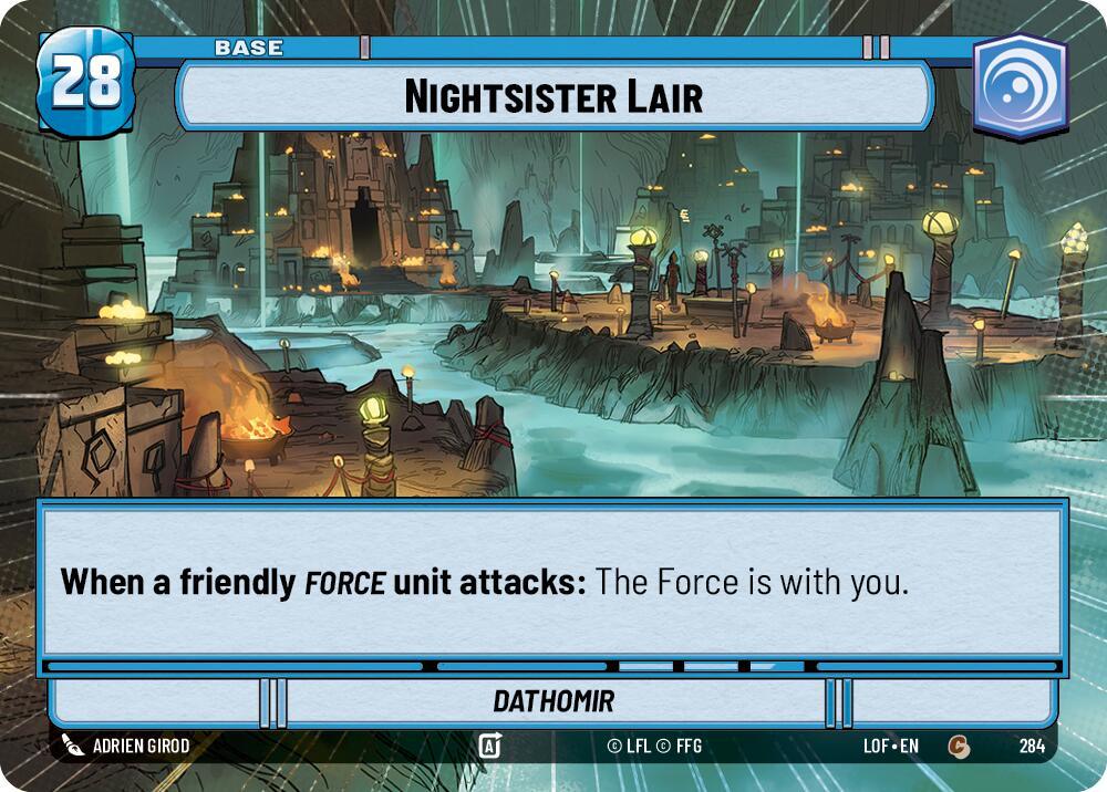 Nightsister Lair // Shield (284 // t02) (Hyperspace) (284 // T02) [Legends of the Force] (ONLINE ORDER ONLY)