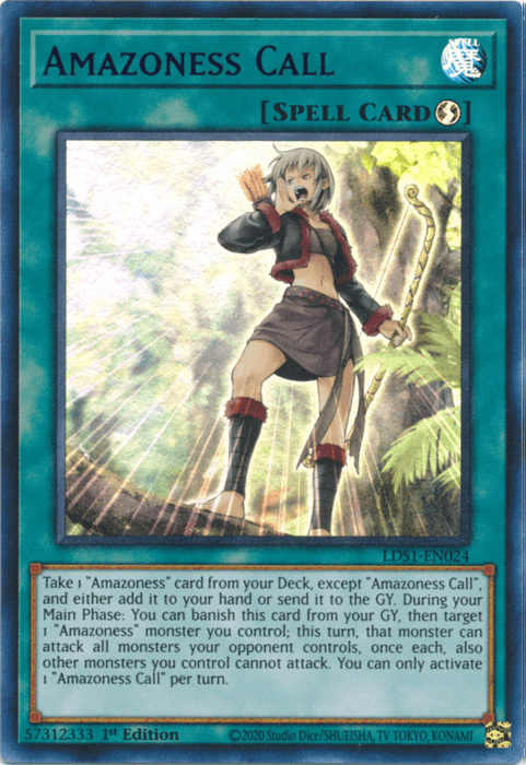 Amazoness Call (Blue) [LDS1-EN024] Ultra Rare (ONLINE ORDER ONLY)