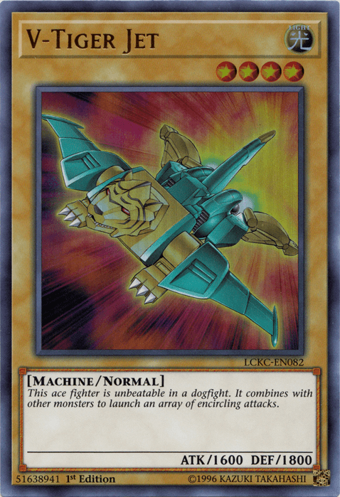 V-Tiger Jet [LCKC-EN082] Ultra Rare (ONLINE ORDER ONLY)