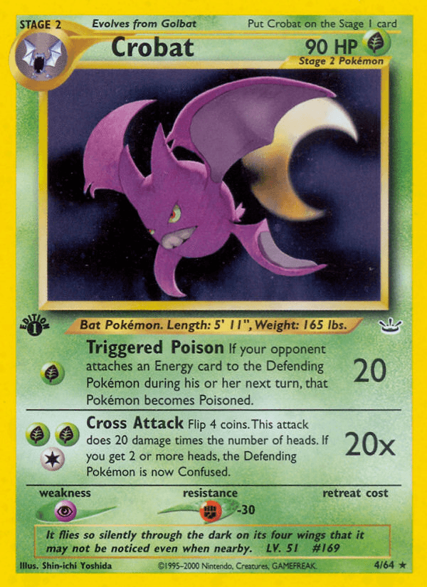 Crobat (4/64) [Neo Revelation 1st Edition] (Online Only)