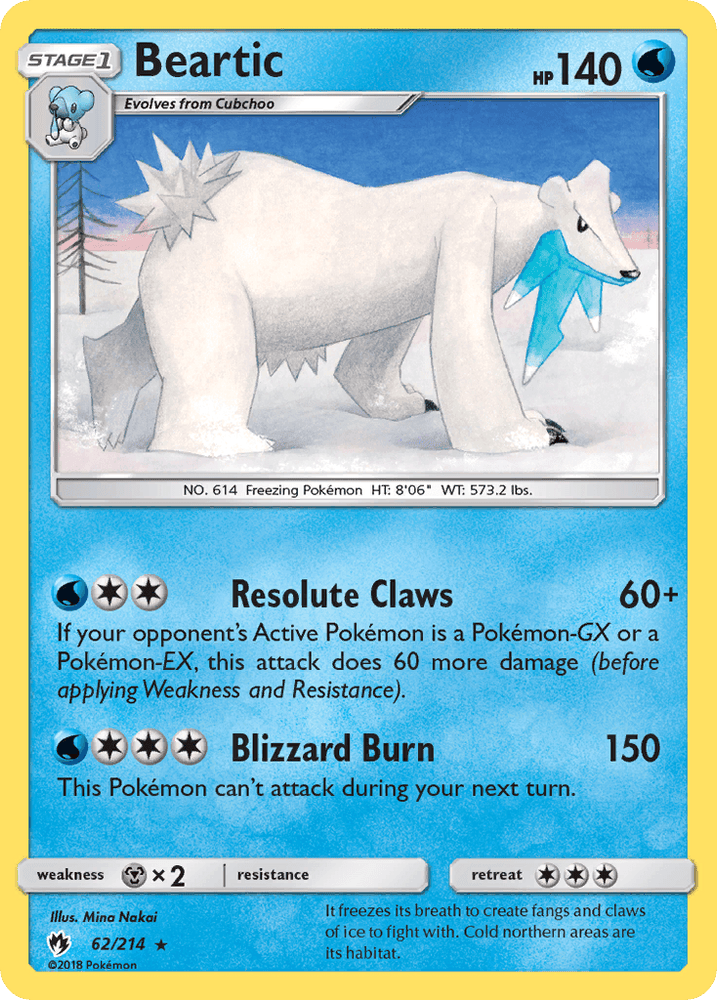 Beartic (62/214) [Sun & Moon: Lost Thunder] (Online Only)