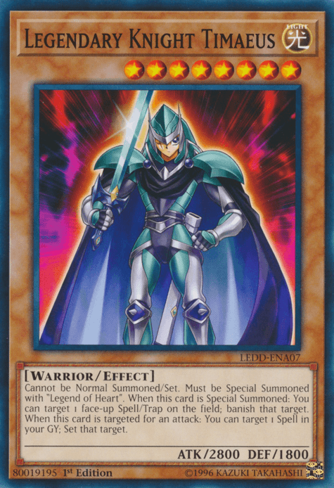 Legendary Knight Timaeus [LEDD-ENA07] Common (ONLINE ORDER ONLY)