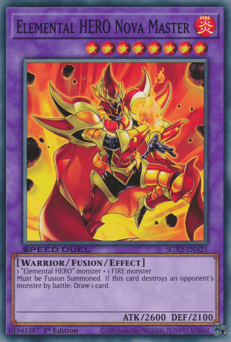 Elemental HERO Nova Master [SGX2-ENA25] Common (ONLINE ORDER ONLY)