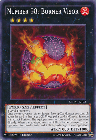 Number 58: Burner Visor [MP15-EN122] Common (ONLINE ORDER ONLY)