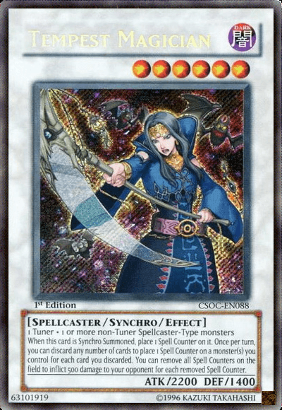 Tempest Magician [CSOC-EN088] Secret Rare (ONLINE ORDER ONLY)