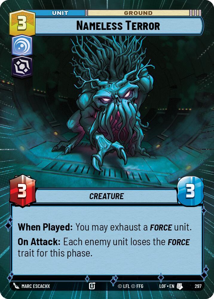 Nameless Terror (297) (Hyperspace) (297) [Legends of the Force] (ONLINE ORDER ONLY)