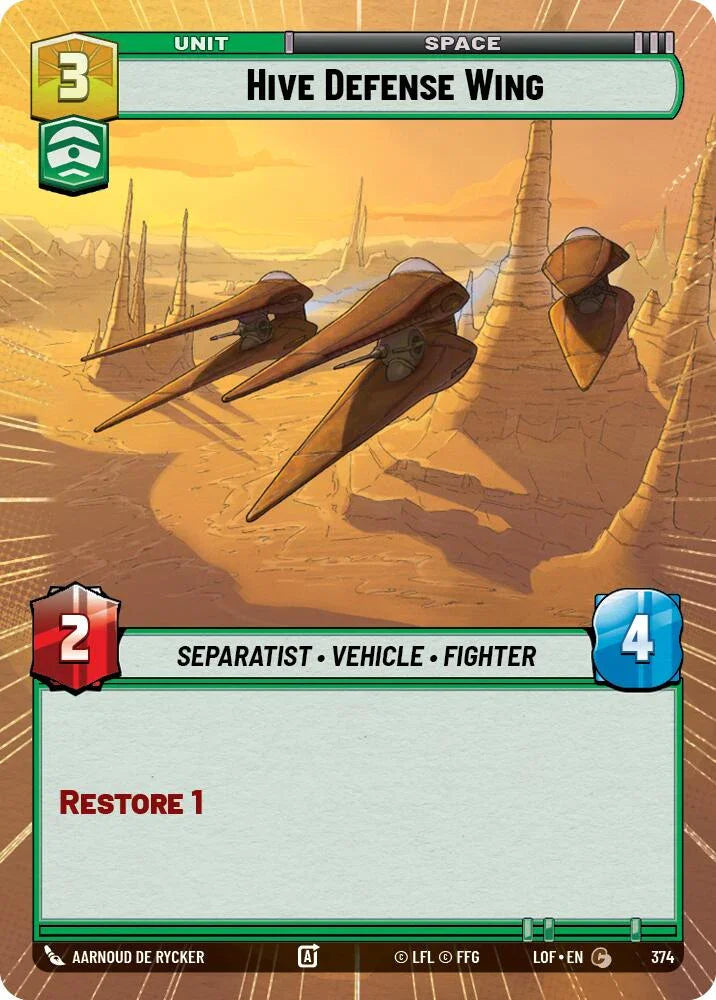 Hive Defense Wing (374) (Hyperspace) (374) [Legends of the Force] (ONLINE ORDER ONLY)