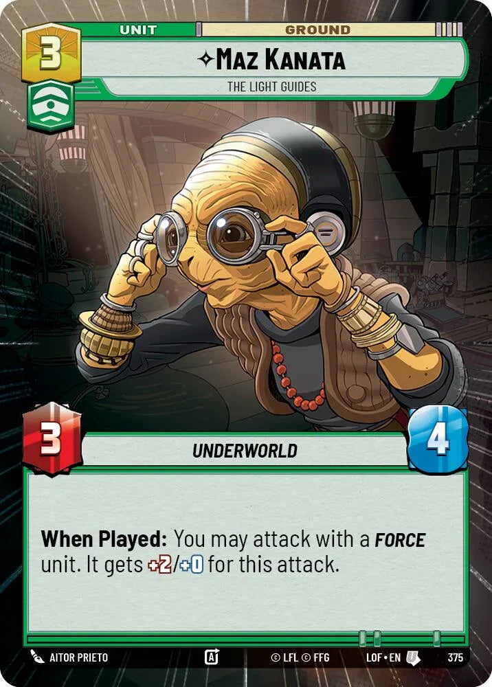 Maz Kanata (375) - The Light Guides (Hyperspace) (375) [Legends of the Force] (ONLINE ORDER ONLY)