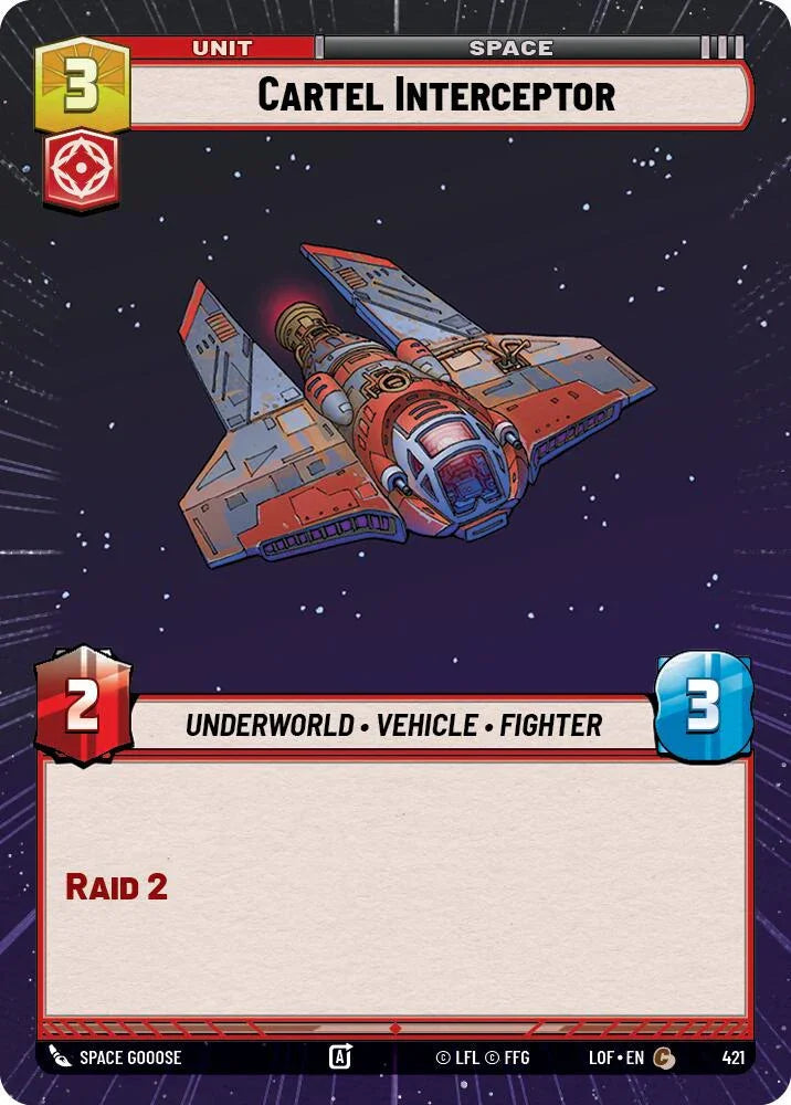 Cartel Interceptor (421) (Hyperspace) (421) [Legends of the Force] (ONLINE ORDER ONLY)