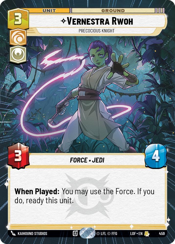 Vernestra Rwoh (459) - Precocious Knight (Hyperspace) (459) [Legends of the Force] (ONLINE ORDER ONLY)