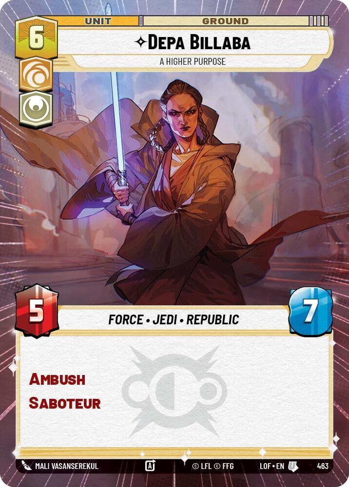 Depa Billaba (463) - A Higher Purpose (Hyperspace) (463) [Legends of the Force] (ONLINE ORDER ONLY)