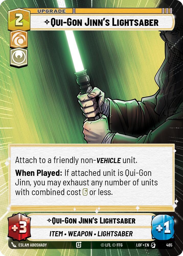 Qui-Gon Jinn's Lightsaber (465) (Hyperspace) (465) [Legends of the Force] (ONLINE ORDER ONLY)