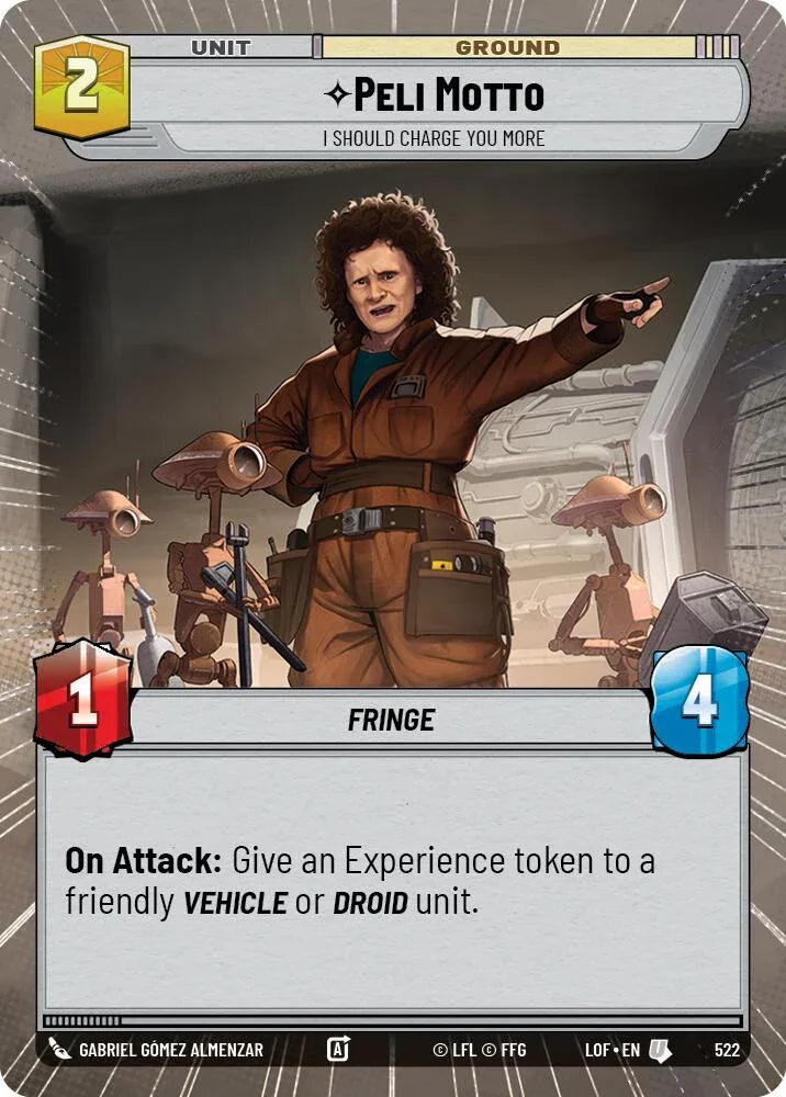 Peli Motto (522) - I Should Charge You More (Hyperspace) (522) [Legends of the Force] (ONLINE ORDER ONLY)