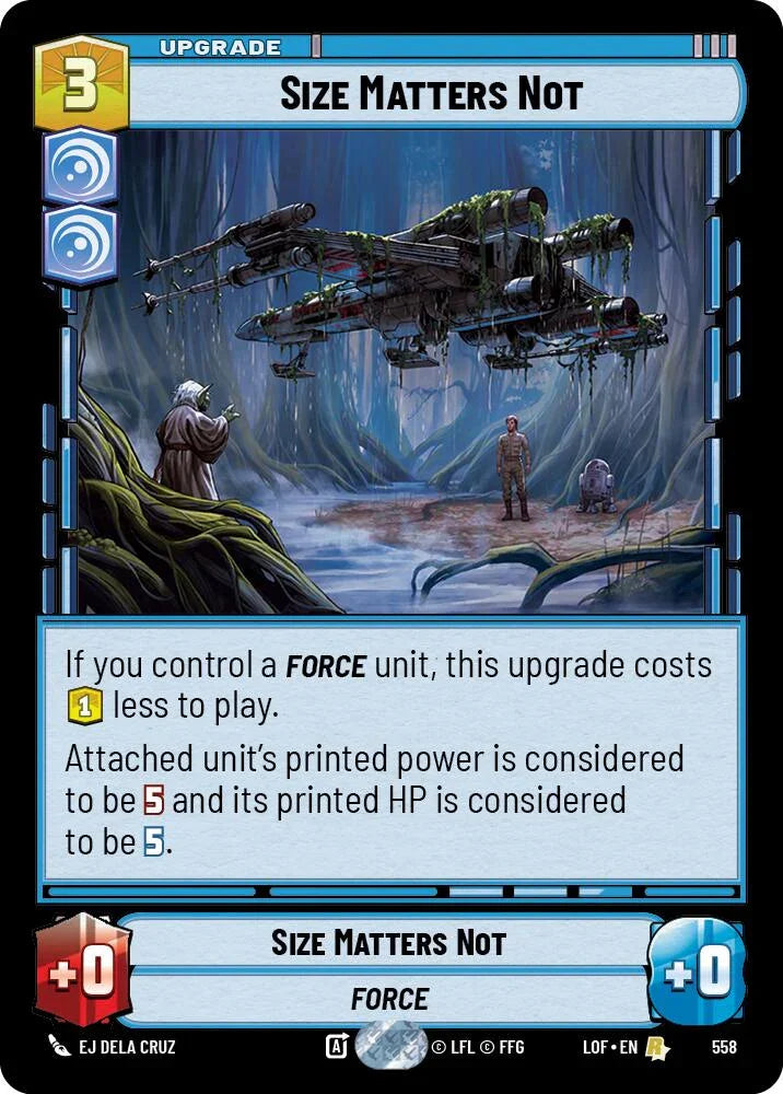Size Matters Not (558) (Foil) (558) [Legends of the Force] (ONLINE ORDER ONLY)