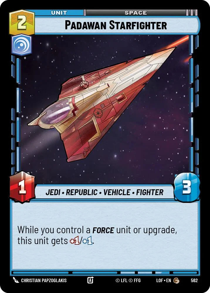 Padawan Starfighter (562) (Foil) (562) [Legends of the Force] (ONLINE ORDER ONLY)